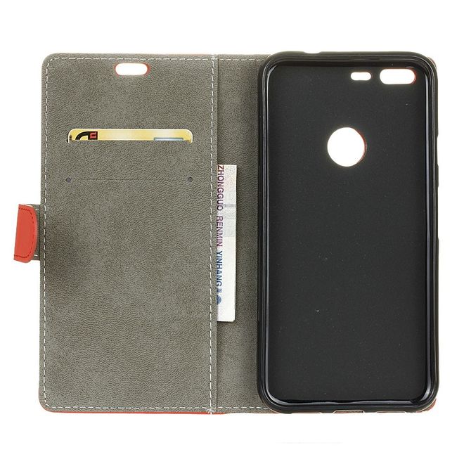 Google Pixel Handy Case - Hülle aus Leder - mit Magnetverschluss und Standfunktion - rot