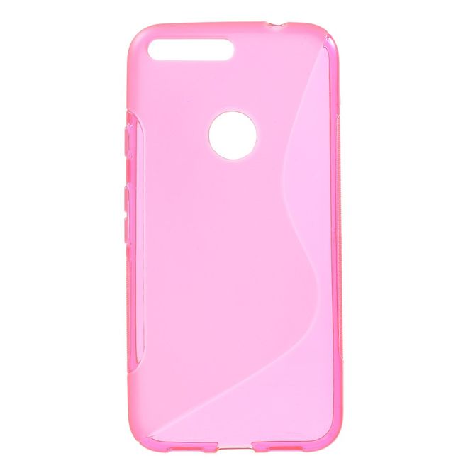 Google Pixel XL Handyhülle - TPU Soft Case - S-Shape - rosa