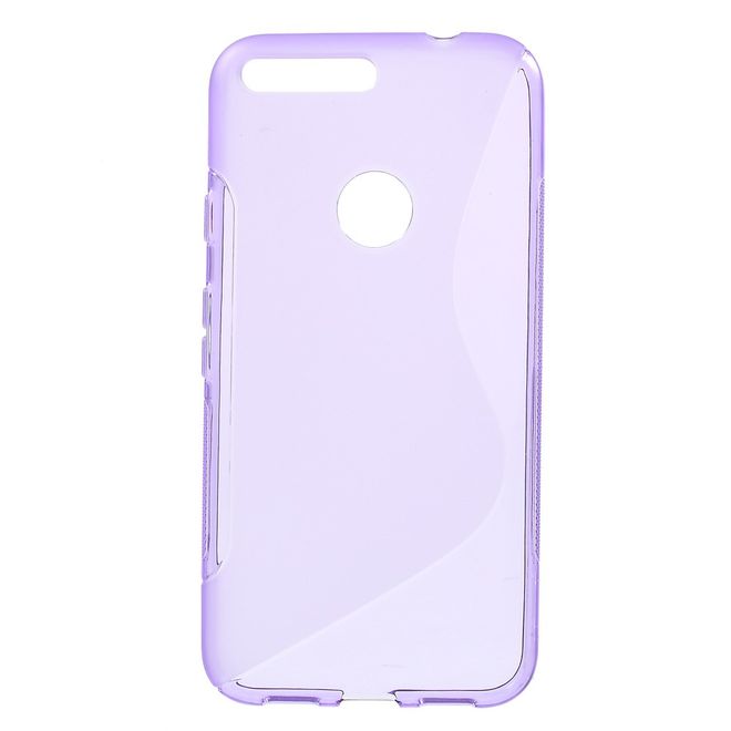 Google Pixel XL Handyhülle - TPU Soft Case - S-Shape - purpur