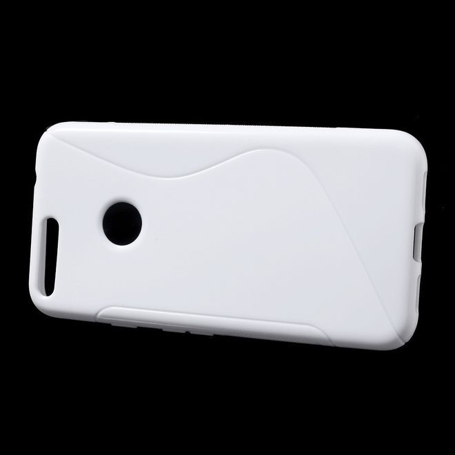 Google Pixel XL Handyhülle - TPU Soft Case - S-Shape - weiss