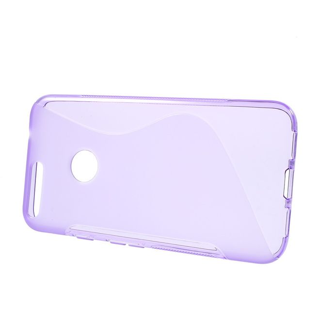 Google Pixel XL Handyhülle - TPU Soft Case - S-Shape - purpur