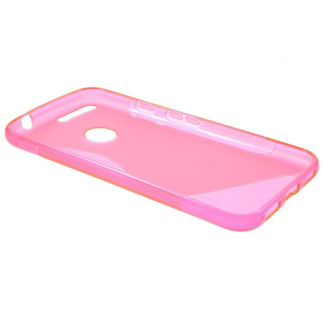 Google Pixel XL Handyhülle - TPU Soft Case - S-Shape - rosa