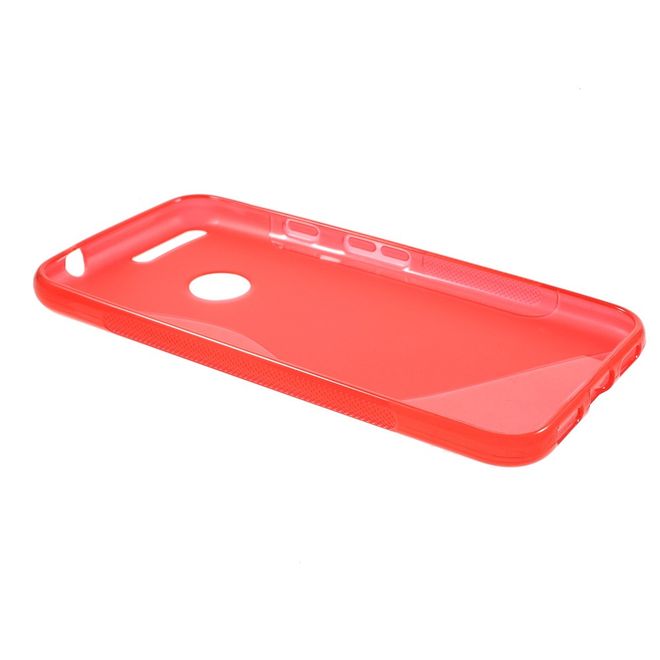 Google Pixel XL Handyhülle - TPU Soft Case - S-Shape - rot