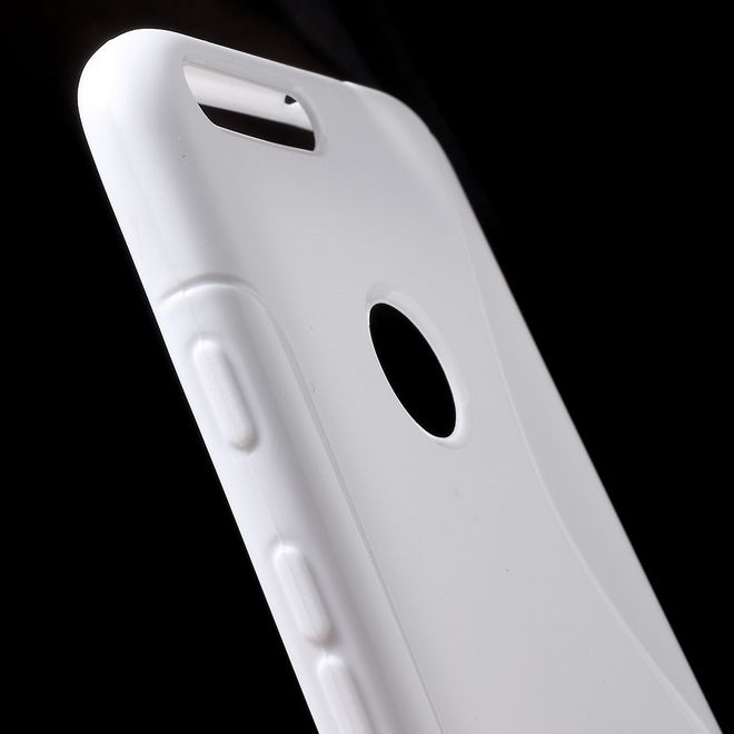 Google Pixel XL Handyhülle - TPU Soft Case - S-Shape - weiss