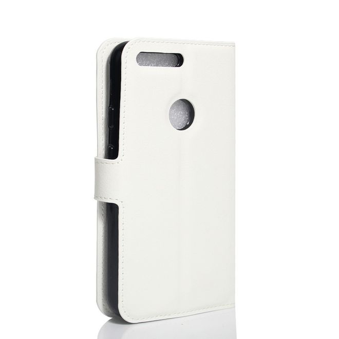 Google Pixel XL Handyhülle - Case aus Leder - mit Litchitextur - weiss
