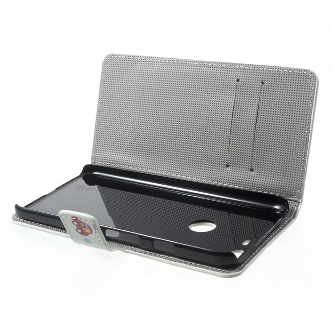 Google Pixel XL Handyhülle - Case aus Leder - mit Standfunktion - Eiffelturm und kleine Sujets