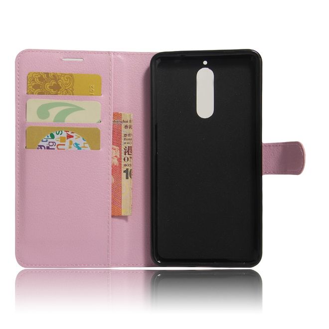 Handy Case für Huawei Mate 9 Pro/Porsche Design - Hülle aus Leder - mit Litchitextur - pink