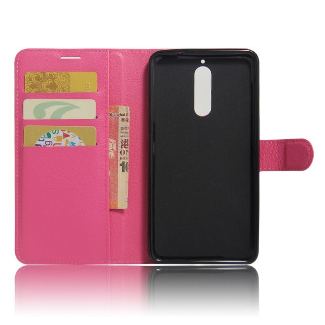 Handy Case für Huawei Mate 9 Pro/Porsche Design - Hülle aus Leder - mit Litchitextur - rosa