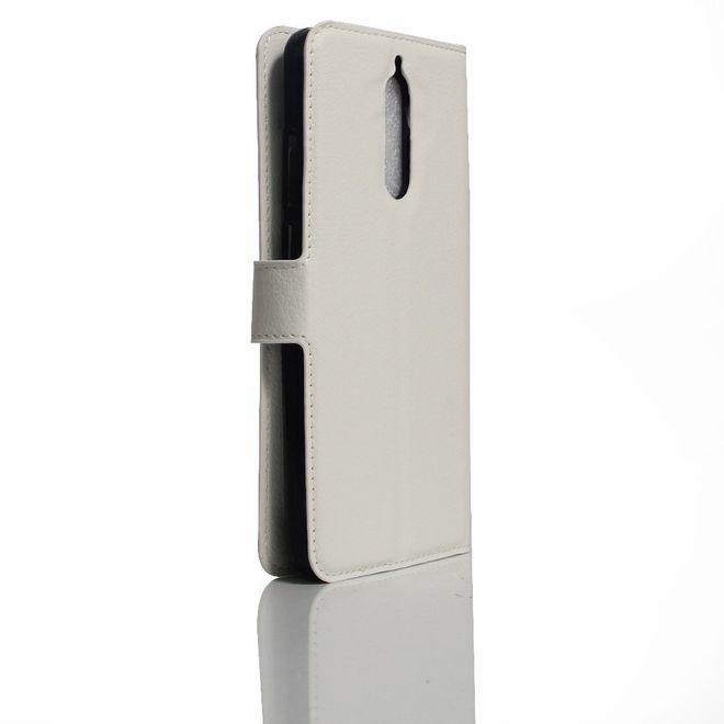 Handy Case für Huawei Mate 9 Pro/Porsche Design - Hülle aus Leder - mit Litchitextur - weiss