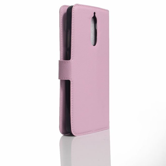 Handy Case für Huawei Mate 9 Pro/Porsche Design - Hülle aus Leder - mit Litchitextur - pink