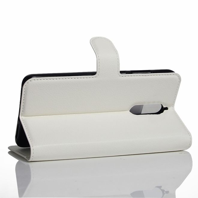 Handy Case für Huawei Mate 9 Pro/Porsche Design - Hülle aus Leder - mit Litchitextur - weiss