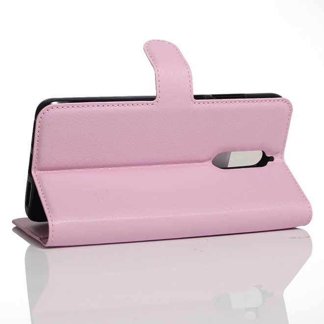 Handy Case für Huawei Mate 9 Pro/Porsche Design - Hülle aus Leder - mit Litchitextur - pink