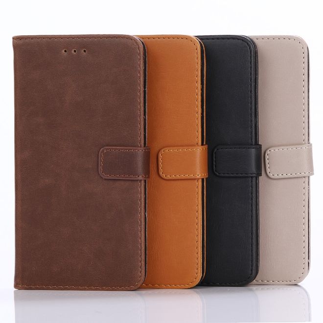 Handycover für Huawei Mate 9 Pro/Porsche Design - Crazy Horse Leder Case - kaffeefarben