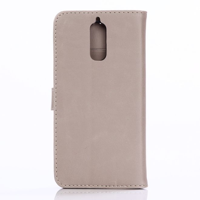 Handycover für Huawei Mate 9 Pro/Porsche Design - Crazy Horse Leder Case - grau