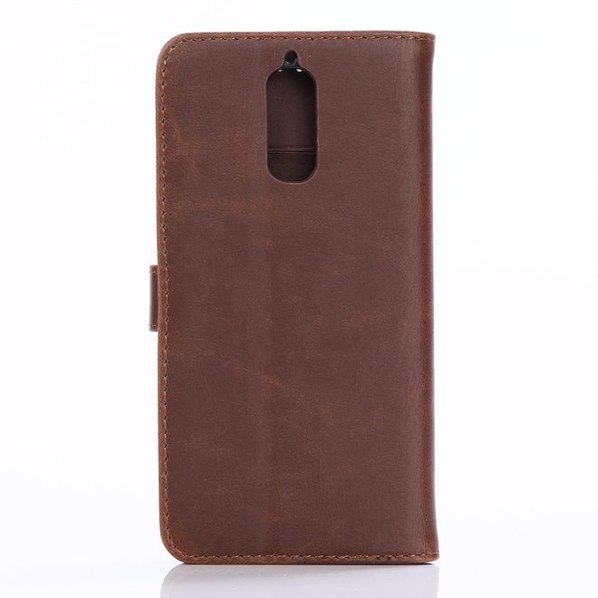 Handycover für Huawei Mate 9 Pro/Porsche Design - Crazy Horse Leder Case - kaffeefarben