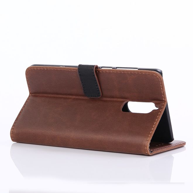 Handycover für Huawei Mate 9 Pro/Porsche Design - Crazy Horse Leder Case - kaffeefarben