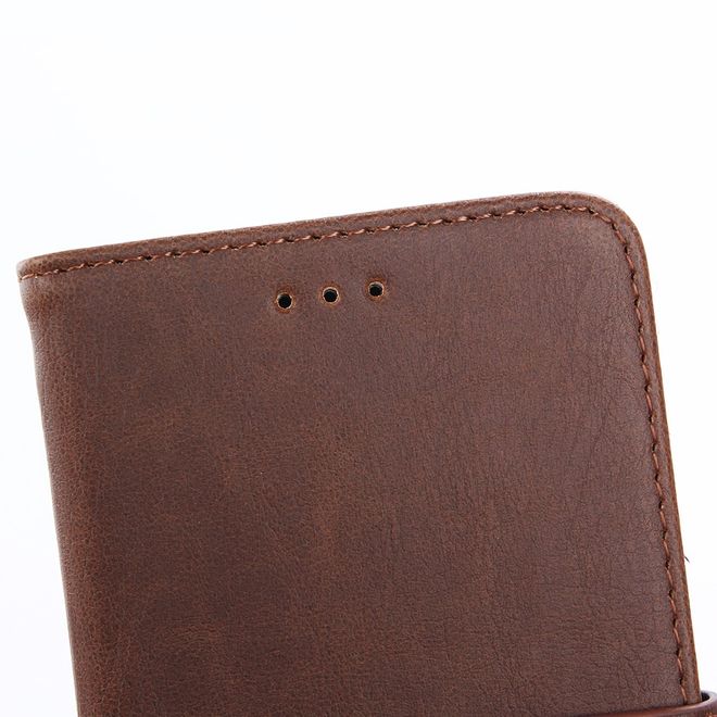 Handycover für Huawei Mate 9 Pro/Porsche Design - Crazy Horse Leder Case - kaffeefarben