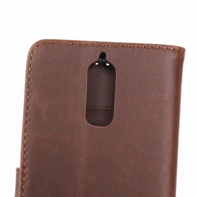 Handycover für Huawei Mate 9 Pro/Porsche Design - Crazy Horse Leder Case - kaffeefarben