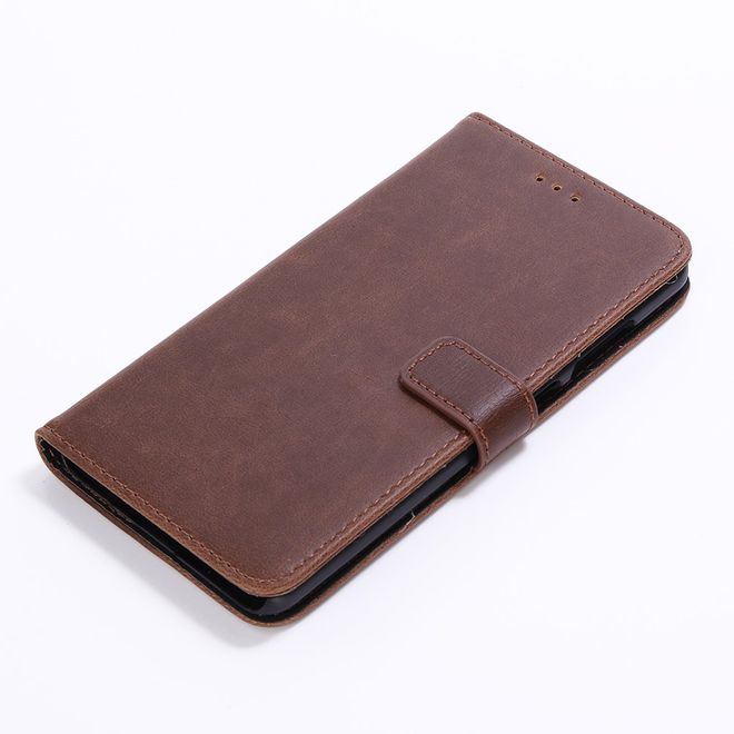 Handycover für Huawei Mate 9 Pro/Porsche Design - Crazy Horse Leder Case - kaffeefarben