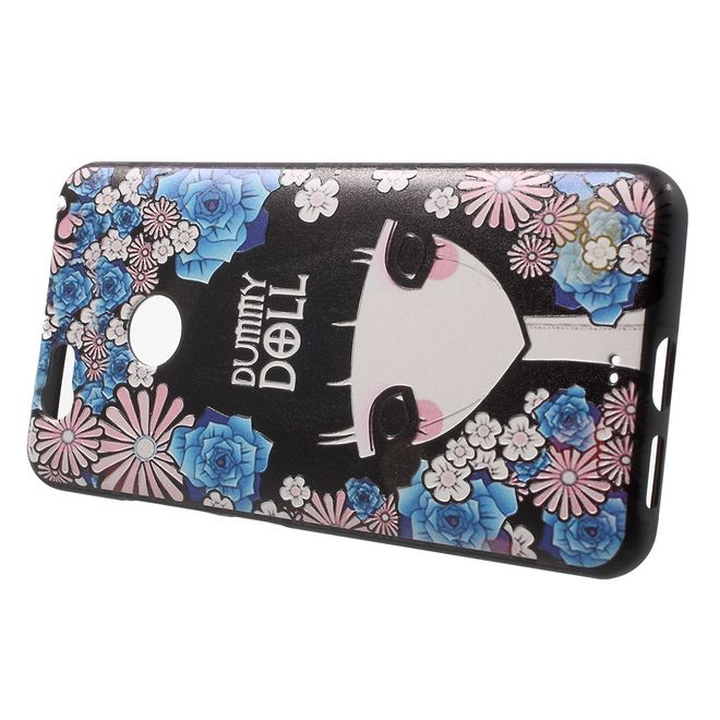 Handycover für Huawei Nova 5.0 - TPU Softcase - Comic und Blumen