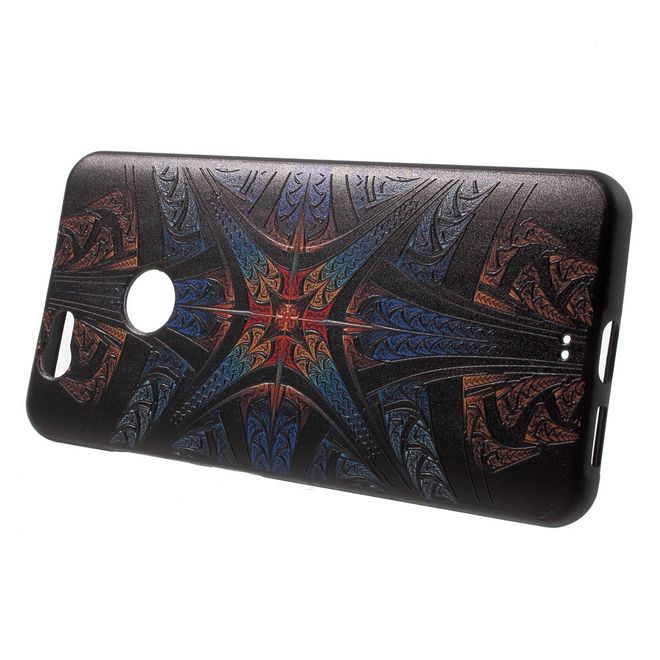 Handycover für Huawei Nova 5.0 - TPU Softcase - dunkefarbiges Muster