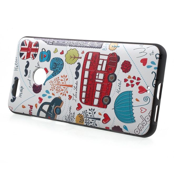 Handycover für Huawei Nova 5.0 - TPU Softcase - London Cartoons