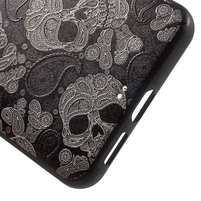 Handycover für Huawei Nova 5.0 - TPU Softcase - Totenkopf Muster