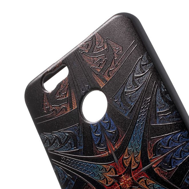 Handycover für Huawei Nova 5.0 - TPU Softcase - dunkefarbiges Muster