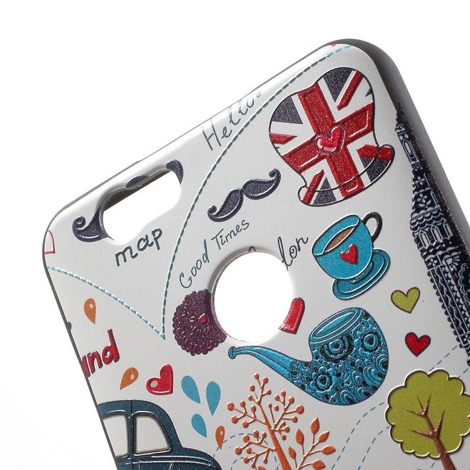 Handycover für Huawei Nova 5.0 - TPU Softcase - London Cartoons