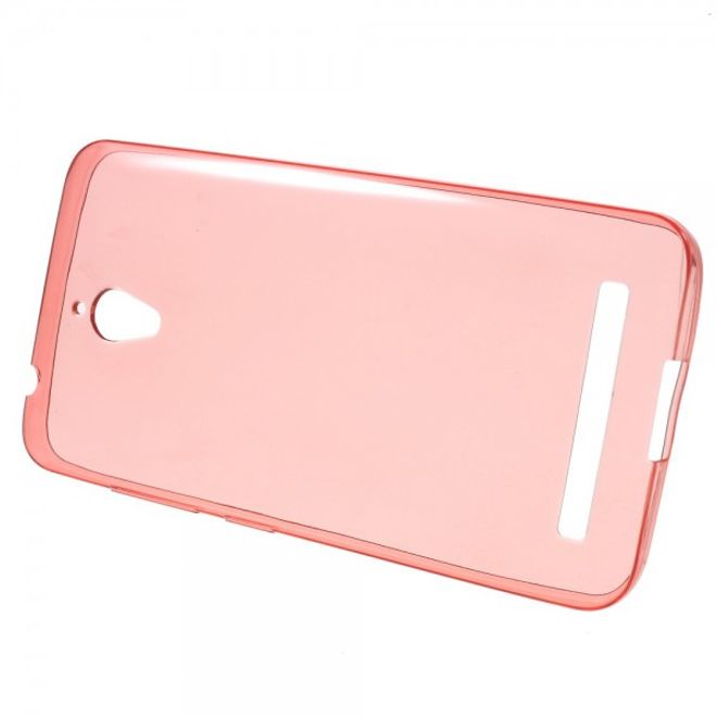 Handyhülle für Asus Zenfone Go - Case aus elastischem, sanftem Plastik - rot