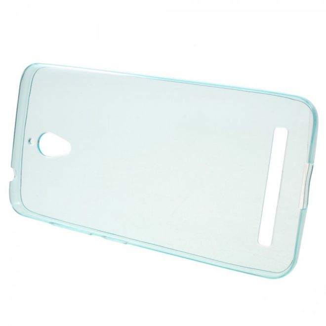 Handyhülle für Asus Zenfone Go - Case aus elastischem, sanftem Plastik - hellblau