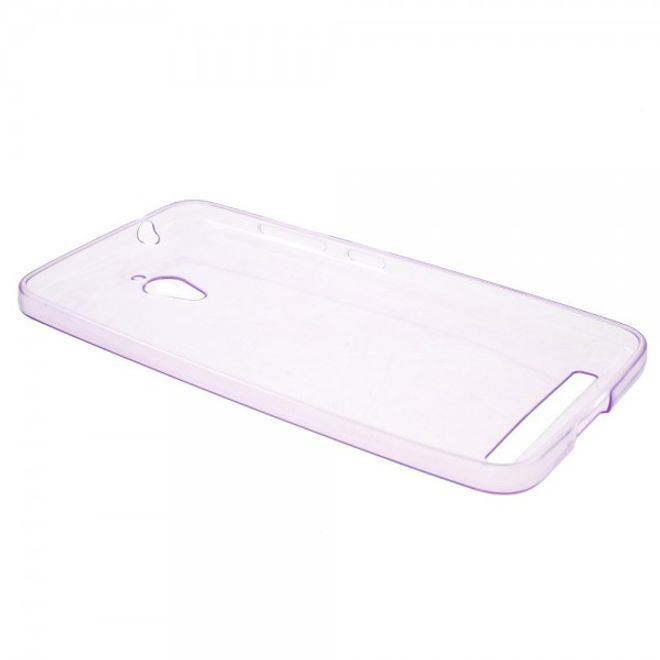 Handyhülle für Asus Zenfone Go - Case aus elastischem, sanftem Plastik - purpur