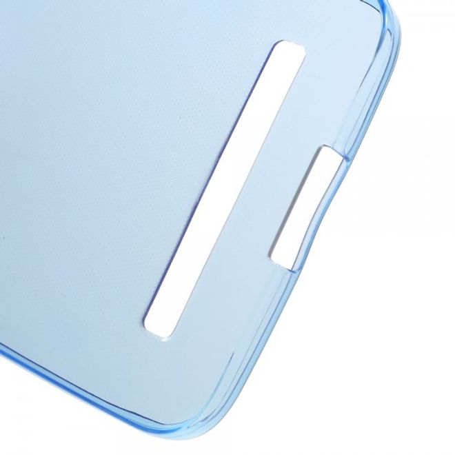 Handyhülle für Asus Zenfone Go - Case aus elastischem, sanftem Plastik - dunkelblau