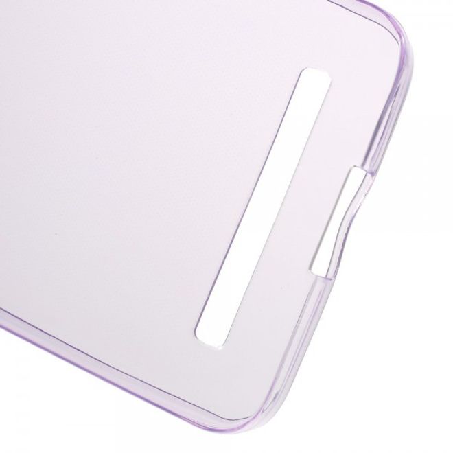 Handyhülle für Asus Zenfone Go - Case aus elastischem, sanftem Plastik - purpur