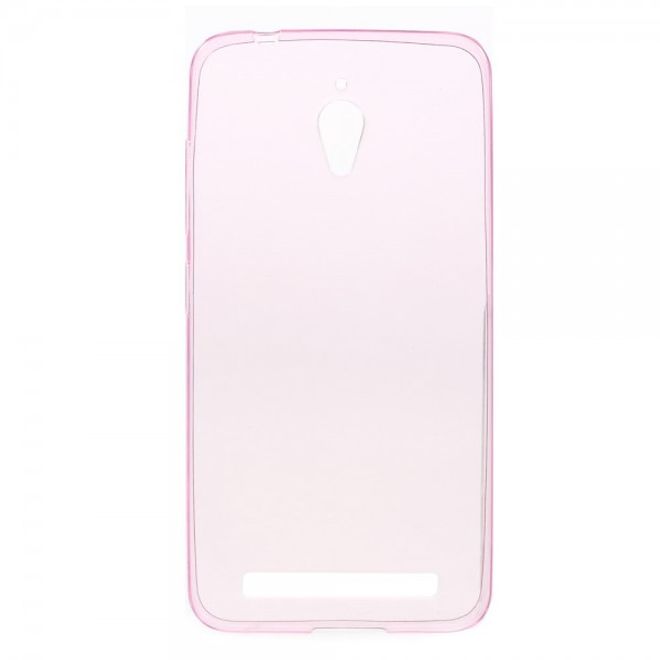 Handyhülle für Asus Zenfone Go - Case aus elastischem, sanftem Plastik - rosa