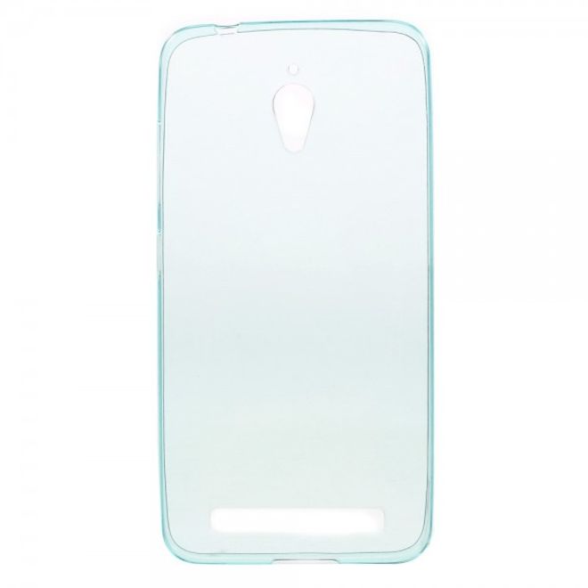 Handyhülle für Asus Zenfone Go - Case aus elastischem, sanftem Plastik - hellblau