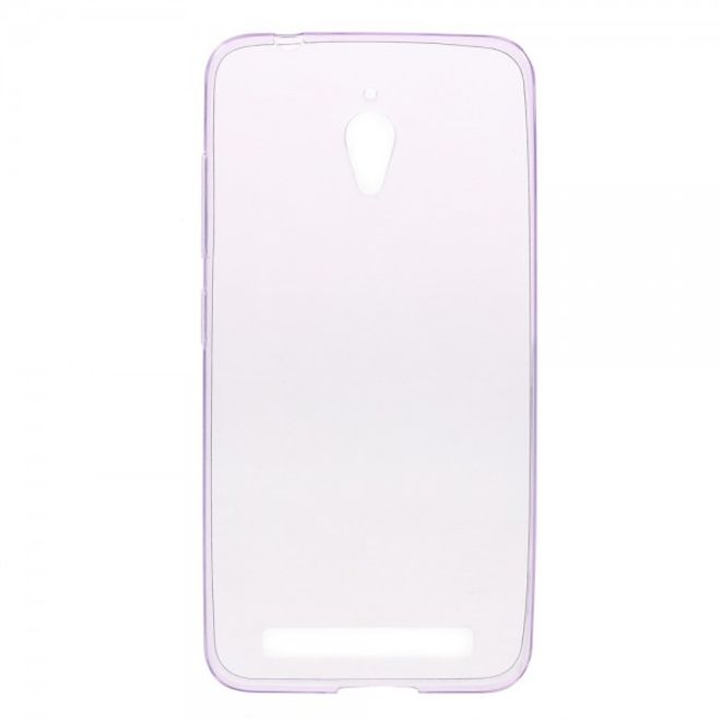 Handyhülle für Asus Zenfone Go - Case aus elastischem, sanftem Plastik - purpur