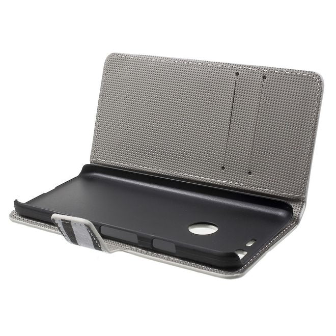 Handyhülle für Google Pixel - Cover aus Leder - mit Standfunktion - Zebrastreifen