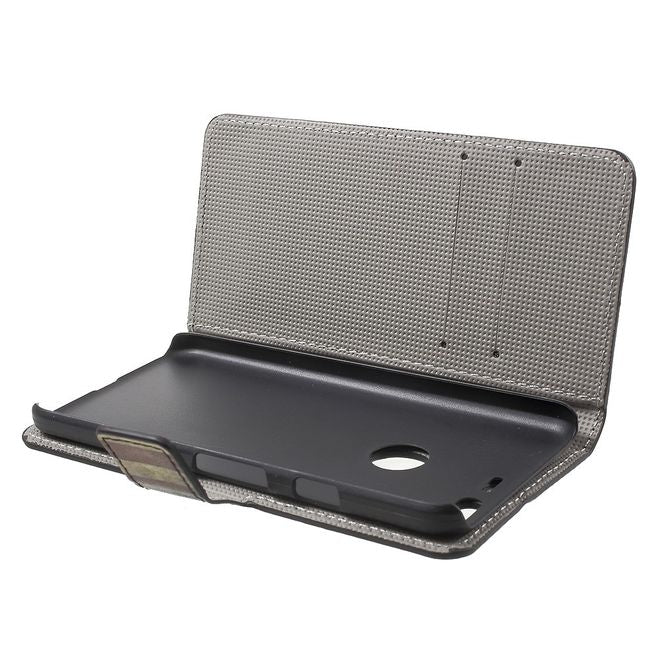 Handyhülle für Google Pixel - Cover aus Leder - mit Standfunktion - USA Flagge im Retrolook