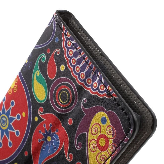 Handyhülle für Google Pixel - Cover aus Leder - mit Standfunktion - farbenfrohes Muster