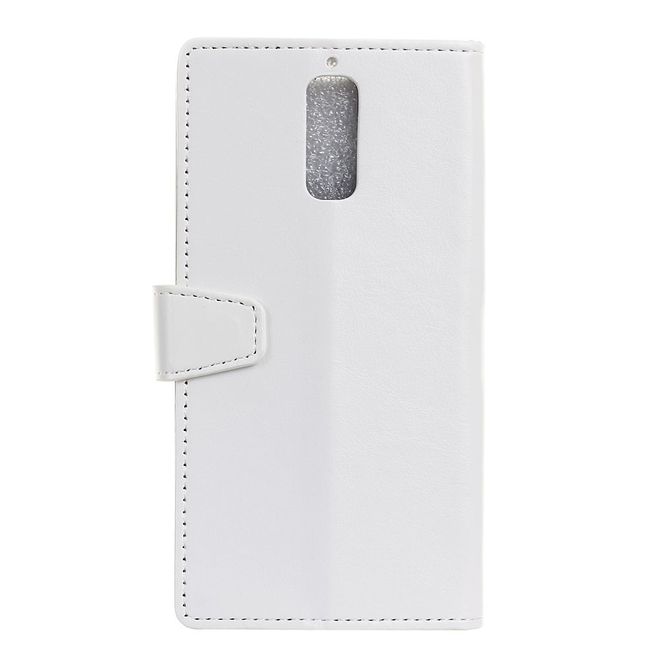 Handyhülle für Huawei Mate 9 Pro/Porsche Design - Crazy Horse Leder Case - weiss