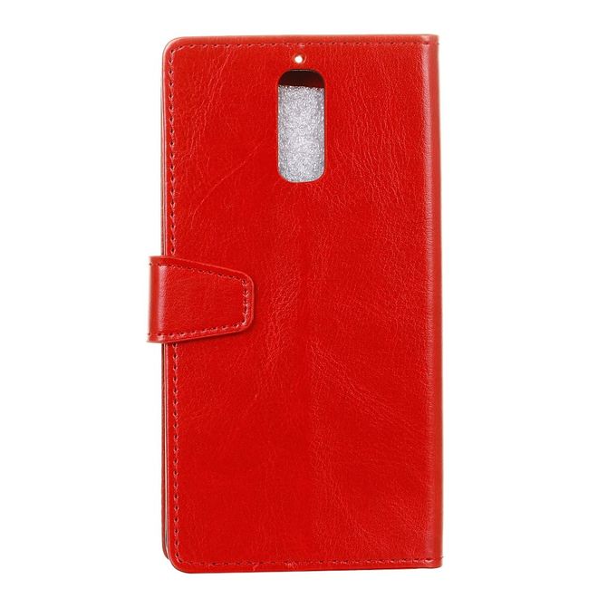 Handyhülle für Huawei Mate 9 Pro/Porsche Design - Crazy Horse Leder Case - rot