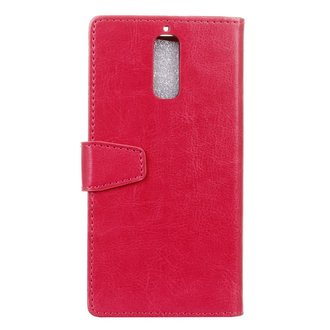 Handyhülle für Huawei Mate 9 Pro/Porsche Design - Crazy Horse Leder Case - rosa