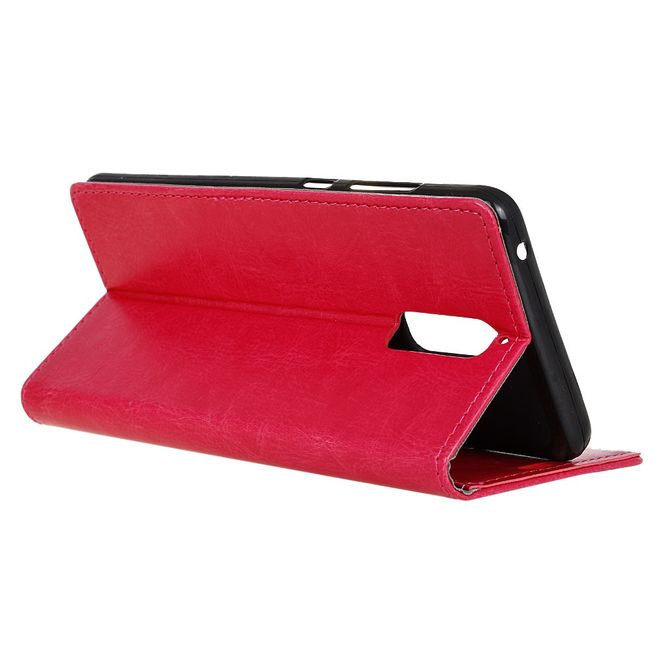 Handyhülle für Huawei Mate 9 Pro/Porsche Design - Crazy Horse Leder Case - rosa