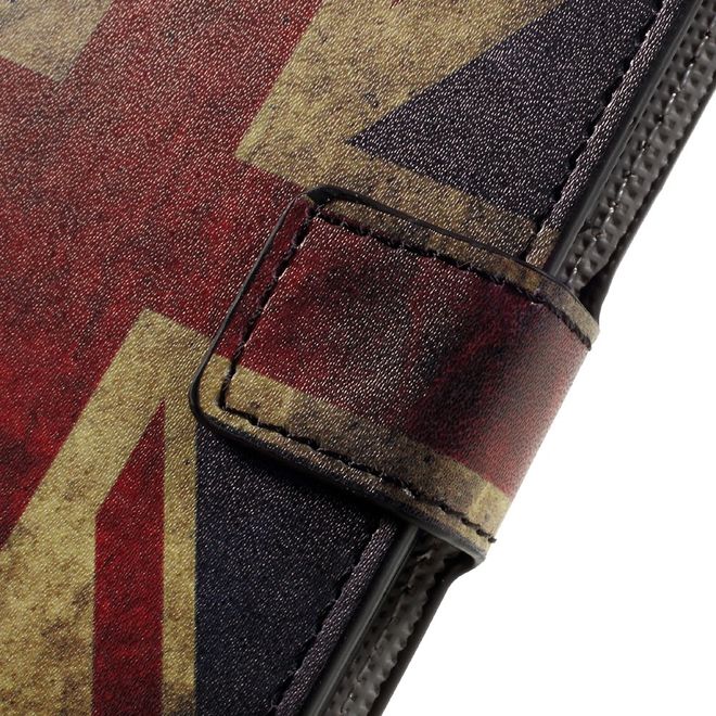 Handyhülle für Huawei Nova 5.0 - Case aus Leder - mit Standfunktion - UK Flagge im Retrolook