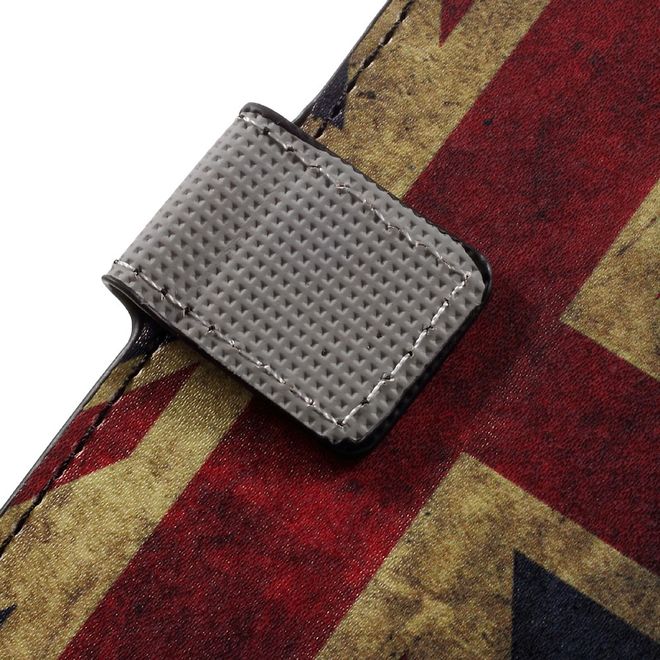Handyhülle für Huawei Nova 5.0 - Case aus Leder - mit Standfunktion - UK Flagge im Retrolook
