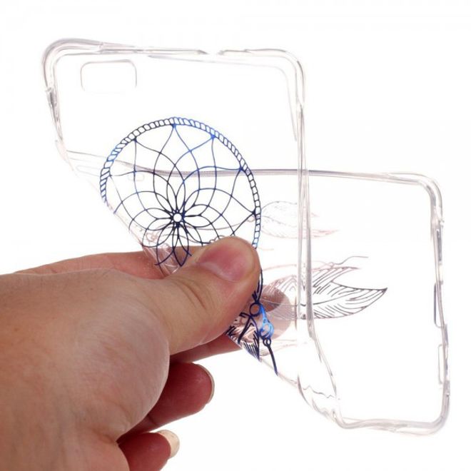 Handyhülle für Huawei P8 Lite - TPU Soft Case - lackiert - Traumfänger