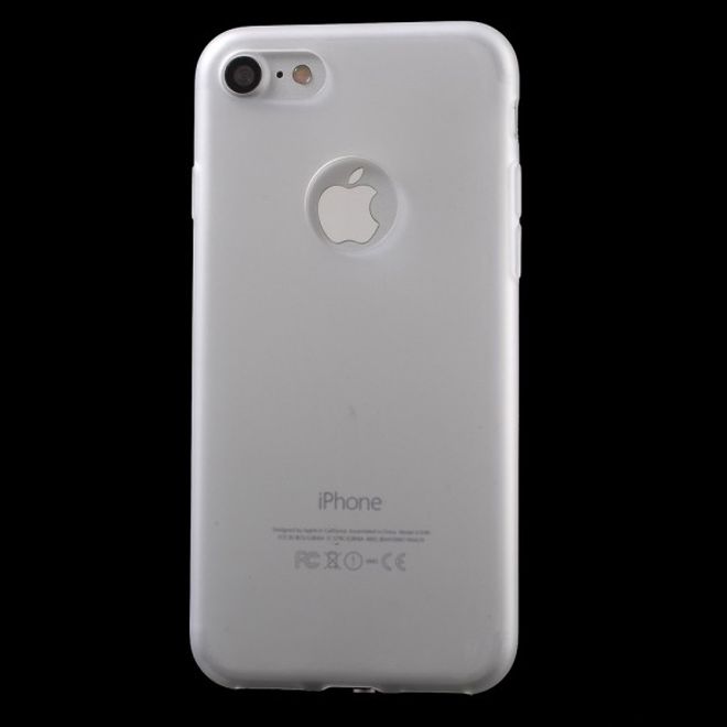 Handyhülle für iPhone SE (2022) / SE (2020) / 8 / 7 - TPU Soft Case - ultradünn und gummierte Oberfläche - weiss