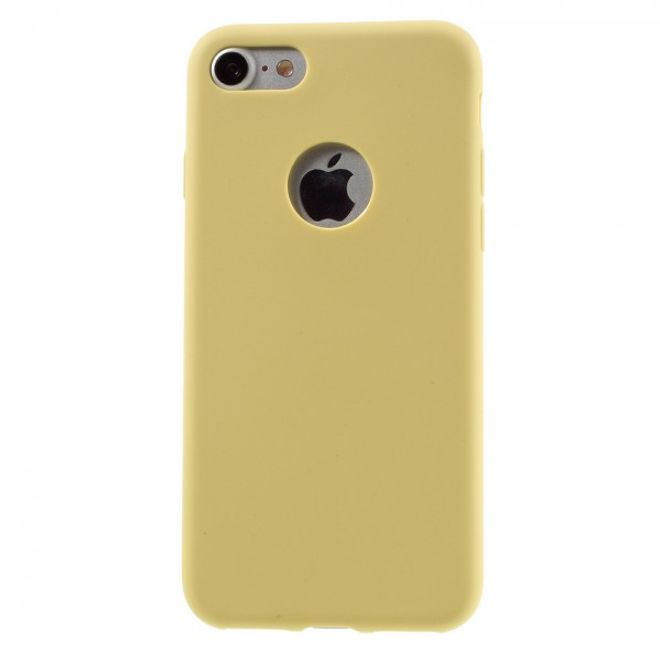 Handyhülle für iPhone SE (2022) / SE (2020) / 8 / 7 - TPU Soft Case - ultradünn und gummierte Oberfläche - gelb