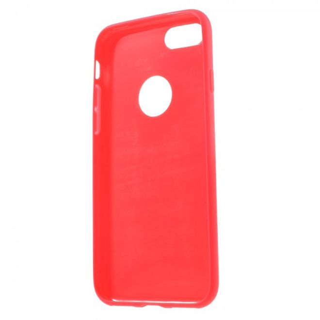 Handyhülle für iPhone SE (2022) / SE (2020) / 8 / 7 - TPU Soft Case - ultradünn und gummierte Oberfläche - rot
